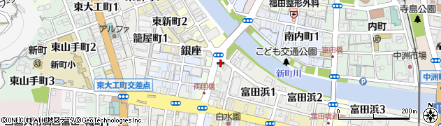徳島県徳島市両国橋5周辺の地図