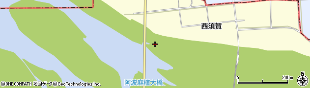 阿波麻植大橋周辺の地図