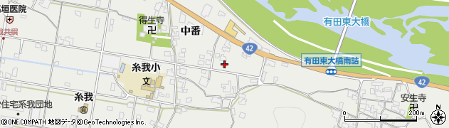 和歌山県有田市糸我町中番177周辺の地図