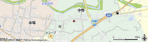 和歌山県有田郡有田川町中野119周辺の地図