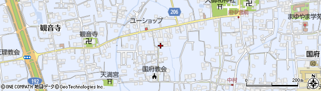 徳島県徳島市国府町中295周辺の地図