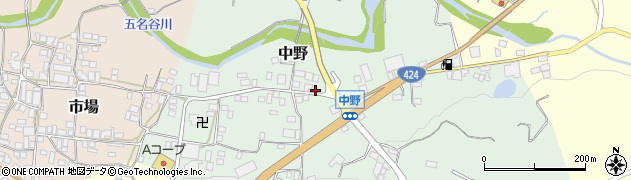 和歌山県有田郡有田川町中野179周辺の地図