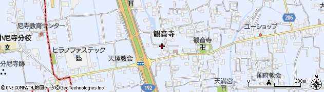 徳島県徳島市国府町観音寺446周辺の地図