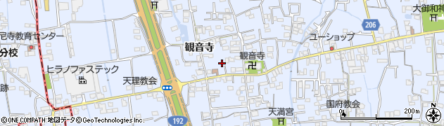 徳島県徳島市国府町観音寺353周辺の地図