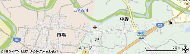 和歌山県有田郡有田川町中野61周辺の地図