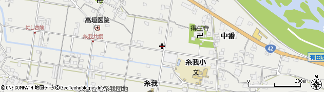 和歌山県有田市糸我町中番312周辺の地図