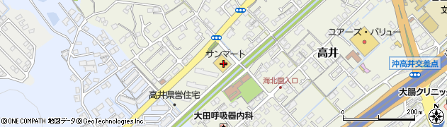 サンマート右田店周辺の地図
