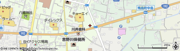 徳島大正銀行鴨島支店周辺の地図