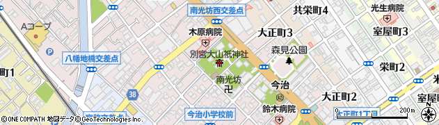別宮大山祇神社周辺の地図