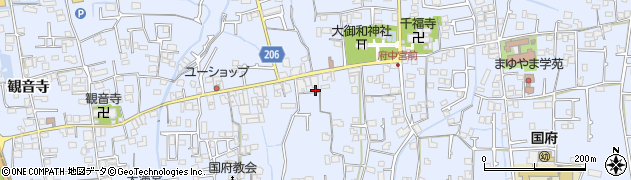 徳島県徳島市国府町中266周辺の地図