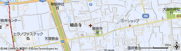 徳島県徳島市国府町観音寺342周辺の地図