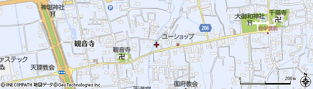徳島県徳島市国府町観音寺160周辺の地図