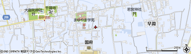 徳島県徳島市国府町（中）周辺の地図
