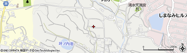 愛媛県今治市阿方周辺の地図