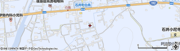 徳島県石井町（名西郡）石井（白鳥）周辺の地図
