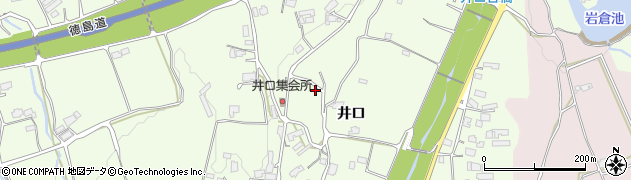 徳島県美馬市脇町井口周辺の地図
