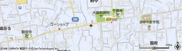 徳島県徳島市国府町中173周辺の地図
