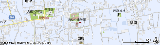 徳島県徳島市国府町中34周辺の地図