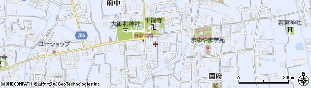 徳島県徳島市国府町中103周辺の地図