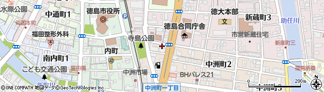 徳島県薬剤師会周辺の地図