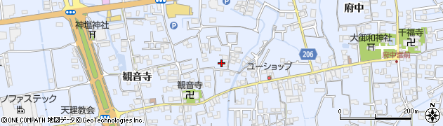 徳島県徳島市国府町観音寺92周辺の地図