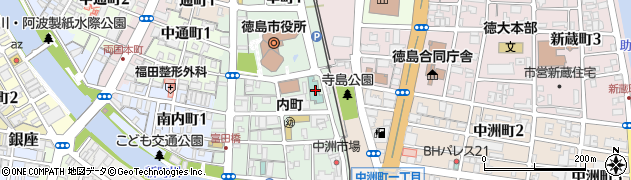 徳島県市町村職員共済組合　福祉課貸付係周辺の地図