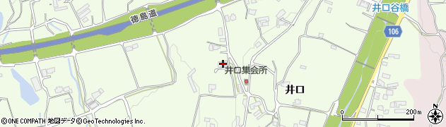徳島県美馬市脇町井口539周辺の地図