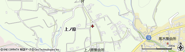 徳島県美馬市脇町上ノ原周辺の地図