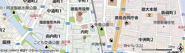 徳島県市町村職員共済組合医療保健課保健係周辺の地図