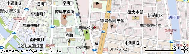 徳島市消防局　予防課周辺の地図