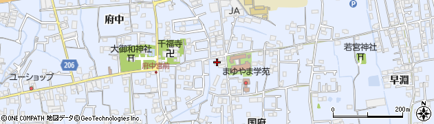 徳島県徳島市国府町中91周辺の地図