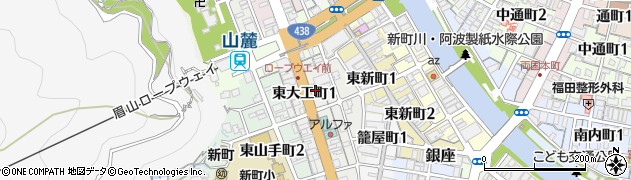 日本ハムマーケティング株式会社　徳島サテライト周辺の地図