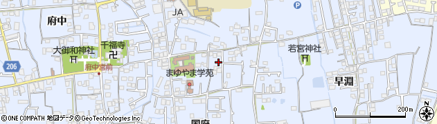 徳島県徳島市国府町中21周辺の地図