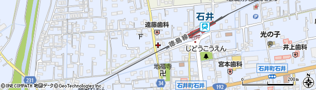 フジグラン石井　元気堂周辺の地図