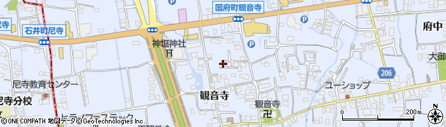徳島県徳島市国府町観音寺311周辺の地図