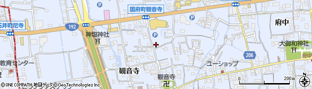 徳島県徳島市国府町観音寺116周辺の地図