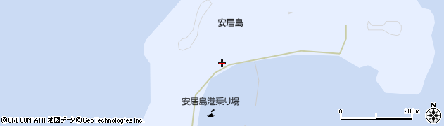 愛媛県松山市安居島周辺の地図