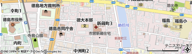 徳島県庁　保健製薬環境センター周辺の地図