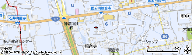 徳島県徳島市国府町観音寺294周辺の地図