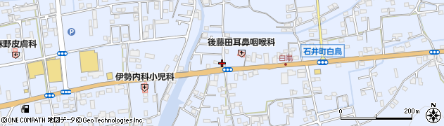 徳島名西警察署　石井庁舎石井町白鳥駐在所周辺の地図