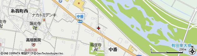 和歌山県有田市糸我町中番53周辺の地図