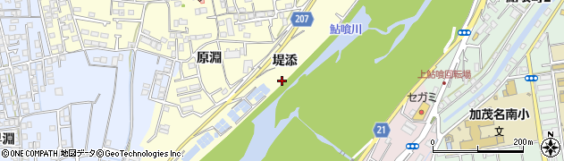 徳島県徳島市国府町和田堤添周辺の地図