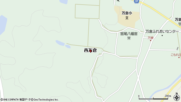 〒757-0214 山口県宇部市西万倉の地図