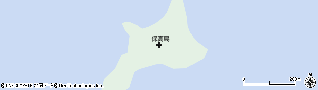 保高島周辺の地図