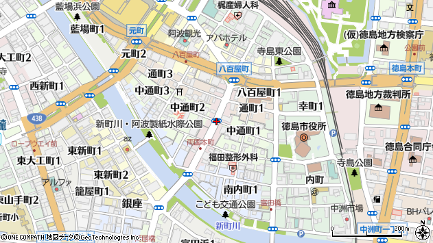 〒770-0843 徳島県徳島市両国本町の地図