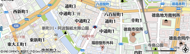 徳島県徳島市両国本町1丁目周辺の地図