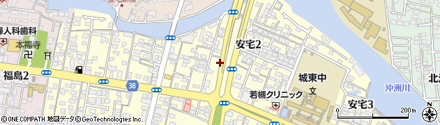 徳島県徳島市安宅2丁目周辺の地図