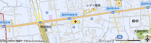 徳島県徳島市国府町観音寺121周辺の地図