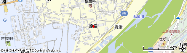 徳島県徳島市国府町和田原淵周辺の地図