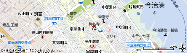菅造花店　本町会館周辺の地図